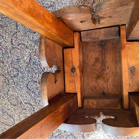 Antique Oak Plant stand solid wood - Picture 12 of 14